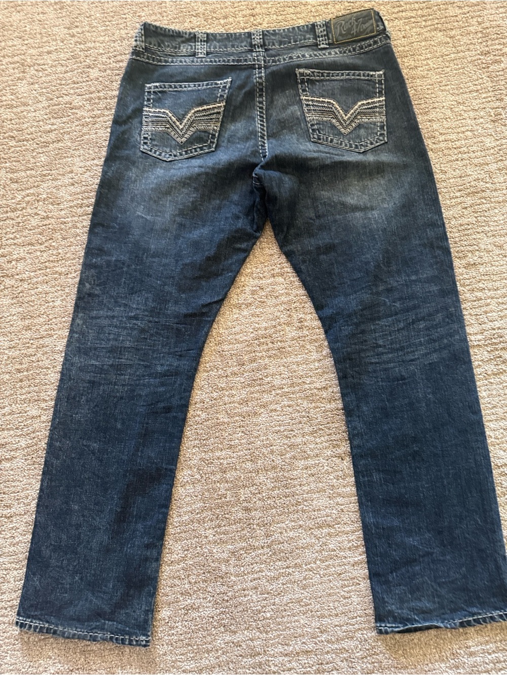 Slim Straight Men's Jeans in Dark Indigo Denim